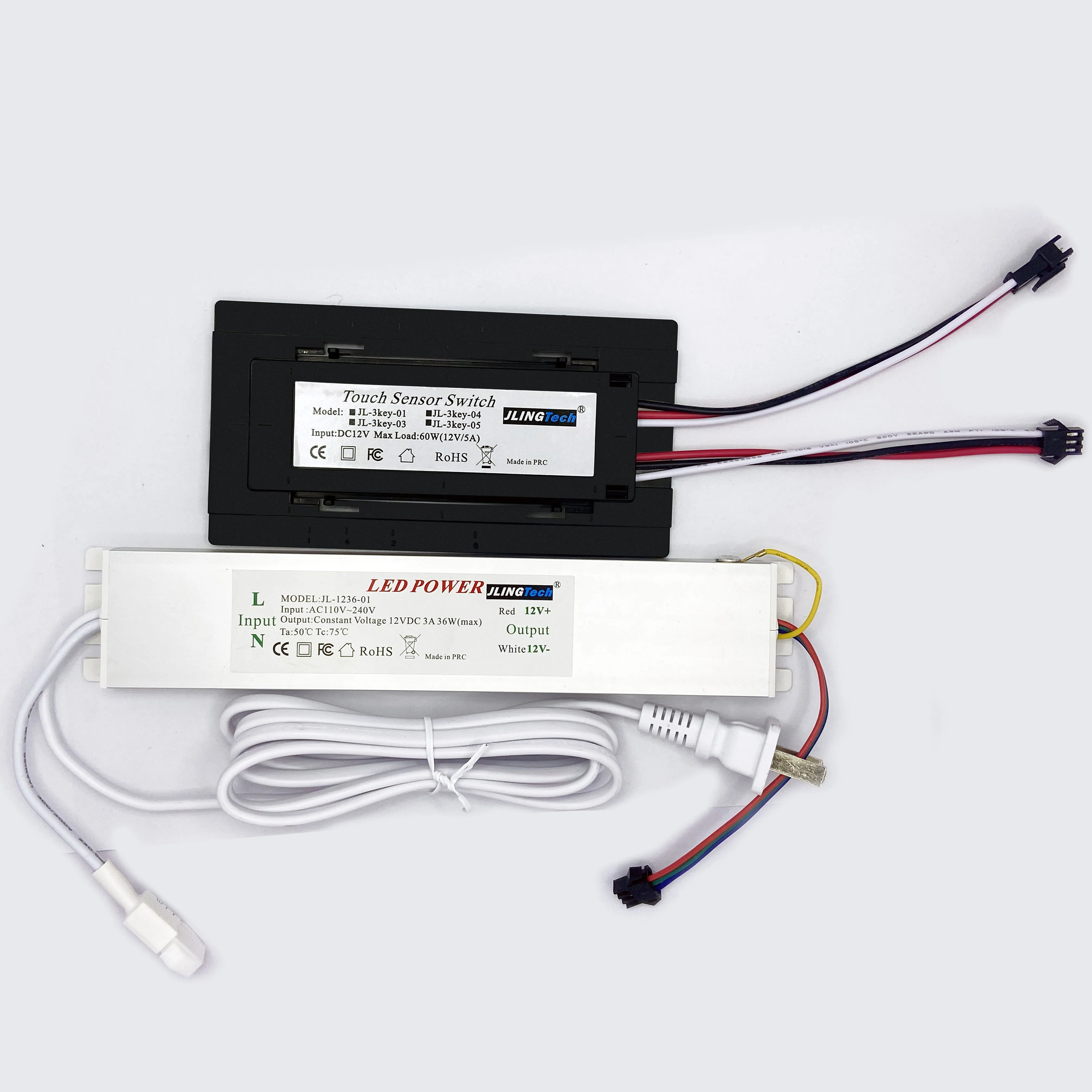 Touch Switch LED 12V Output 110V-240V Input Voltage Dimmer