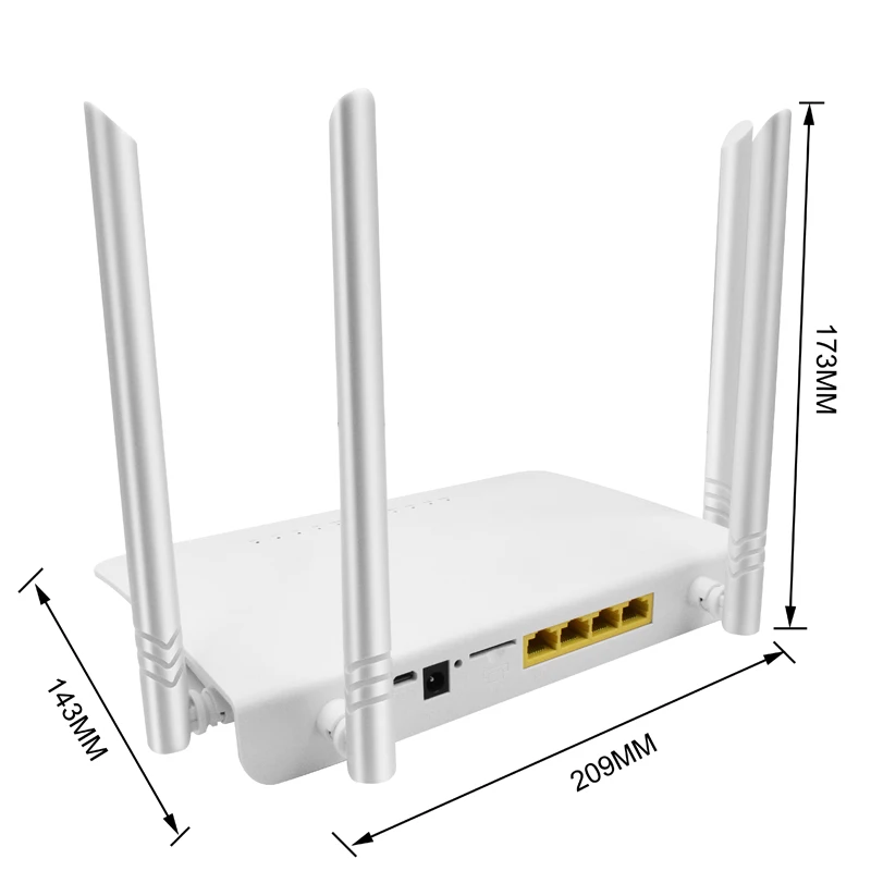 4G LTE Wifi Router with sim card slot 4* 5dBi Antennas wireless router  MT7628NN Chipset 300Mbps 4G LTE CPE Router  network