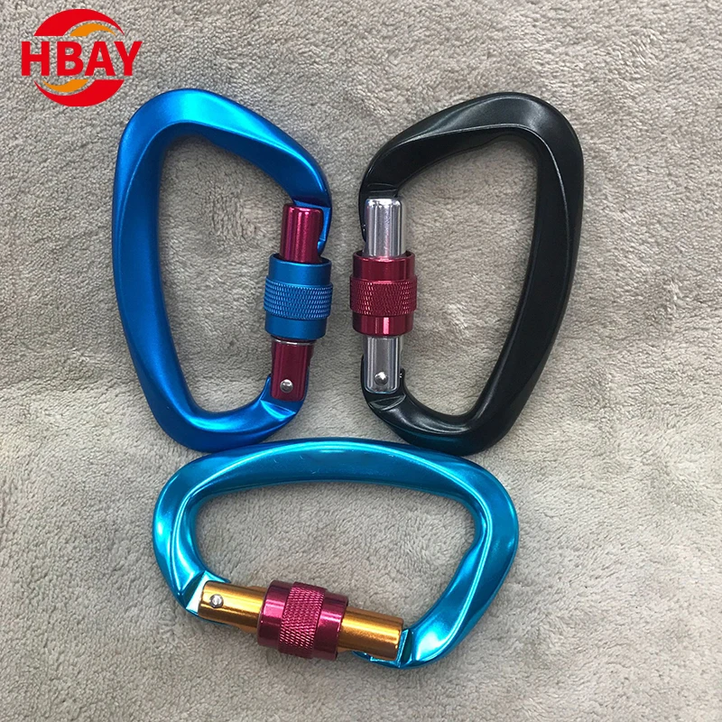 Custom Logo 7075 Aluminum Climbing Hook Low Price Carabiner Snap Hook for Outdoor Rock Climbing