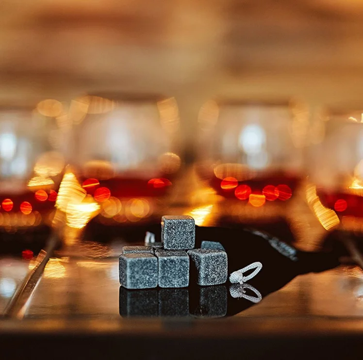 Top Seller Hot Sale Granite whisky Stones Best Gifts Whiskey Cooling Stone Set Great Vodka Gin Ice Stone Set