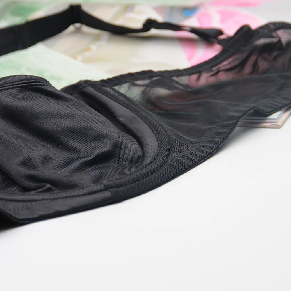 Underwire Non Padded Bra Full Coverage Support Bra Breathable OEM Sexy Wholesale Big Size Only Bra Decorated with Lace Wire Free
