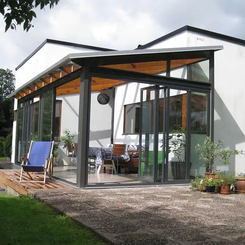 High Quality Flat Skylight Aluminum Patio Dome Tempered Pergola Retractable Glass Roof Price Insulated Roof Double Glazing Glass