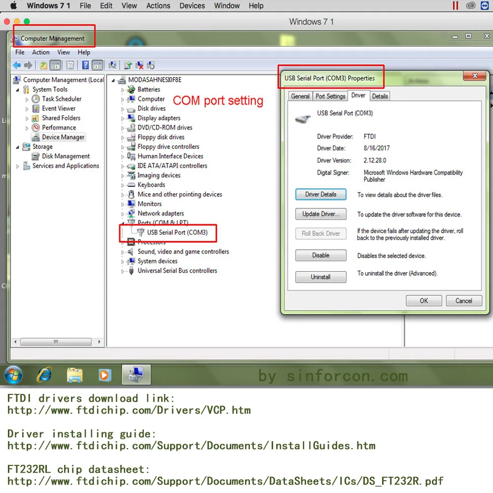 FTDI USB RS232 to MD 8P for Kenwood TM-D710  RC-D710 Radio Transceiver Programming Cable PG-5G