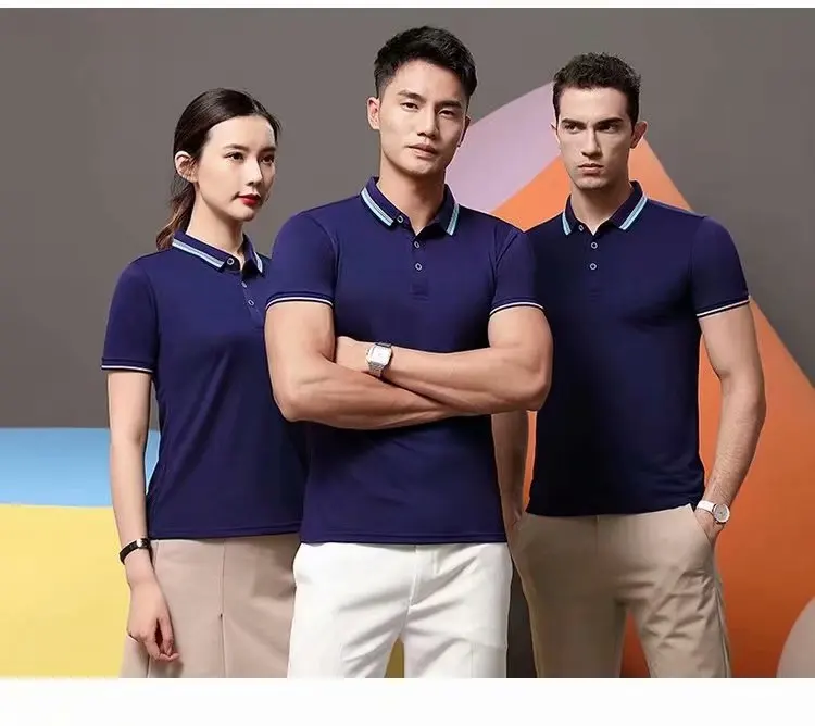 wholesale Cotton Quality plain unisex Fashion Short Sleeve Casual polo shirts summer Street polo shirt Men