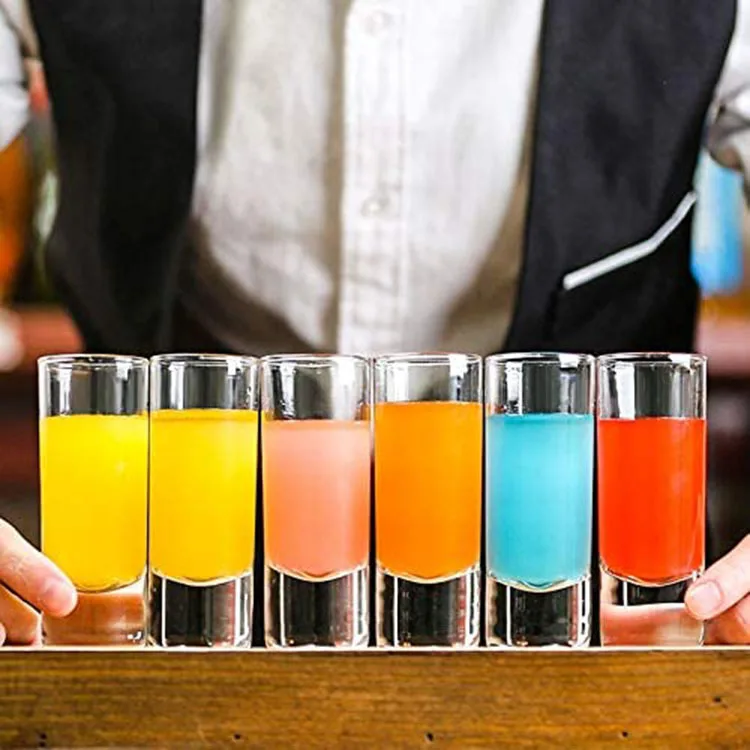 Manufacturer of 2oz thick bottom sublimation shot glass tequila shot glasses free samples premium quality
