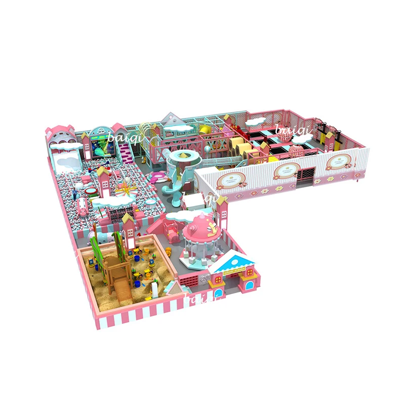 children playground Plastic Slide soft play equipment baby ball pool Kids Indoor Playground Play Center Manufacturer