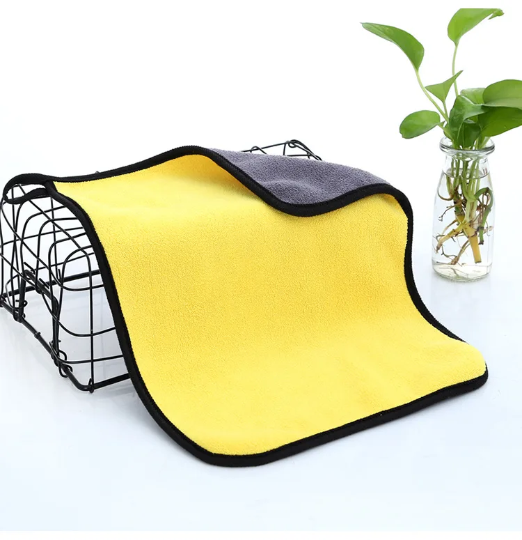 microfiber towel car super soft lint free fleece plush 600 GSM microfiber car cleaning towel