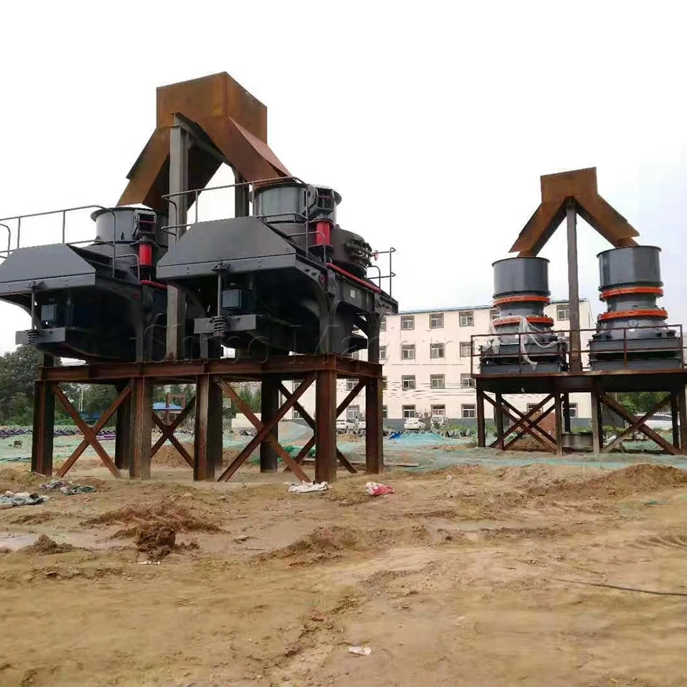 Complete stone sand crushing plant small scale artificial sand making production line for sale Ethiopia
