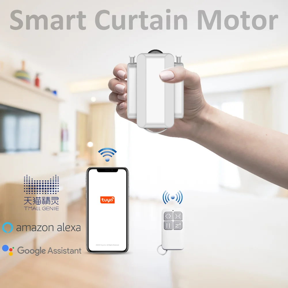 Smart Curtain Openers with Remote Alexa Voice Control Tuya Smartlife