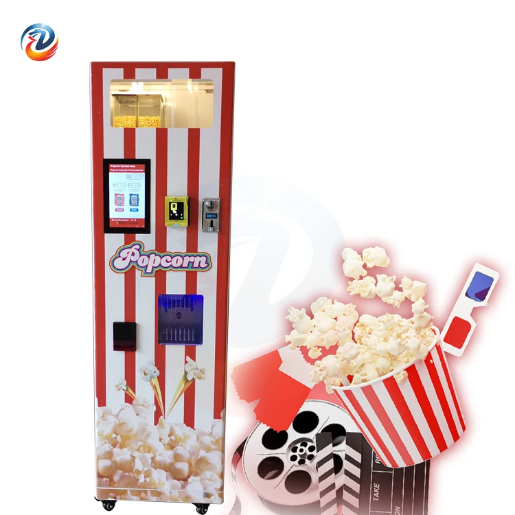 Home Use Big Popcorn Marshmallow Machine Fully Automatic Popcorn Vending Machine For Snake Food