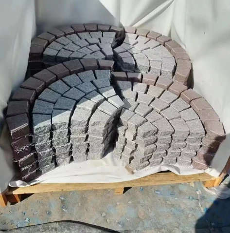 Popular Fan Shape Paving Stone Driveway Customized High Quality Best Price Granite Pavers