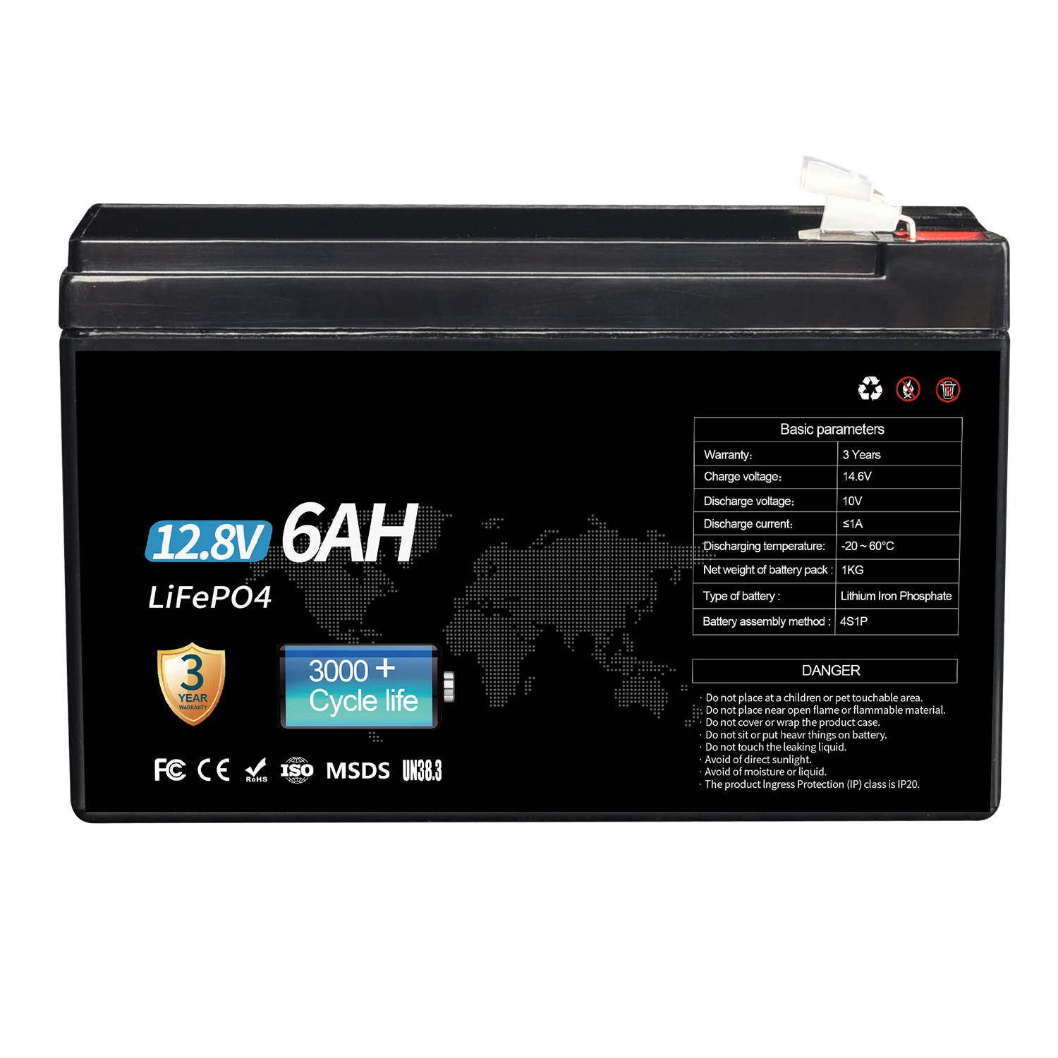 TO C Deep cycle Lead-acid battery Replacement Rechargeable 12.8V Lithium lifepo4 battery pack 12V 6ah 12ah 36ah 48ah