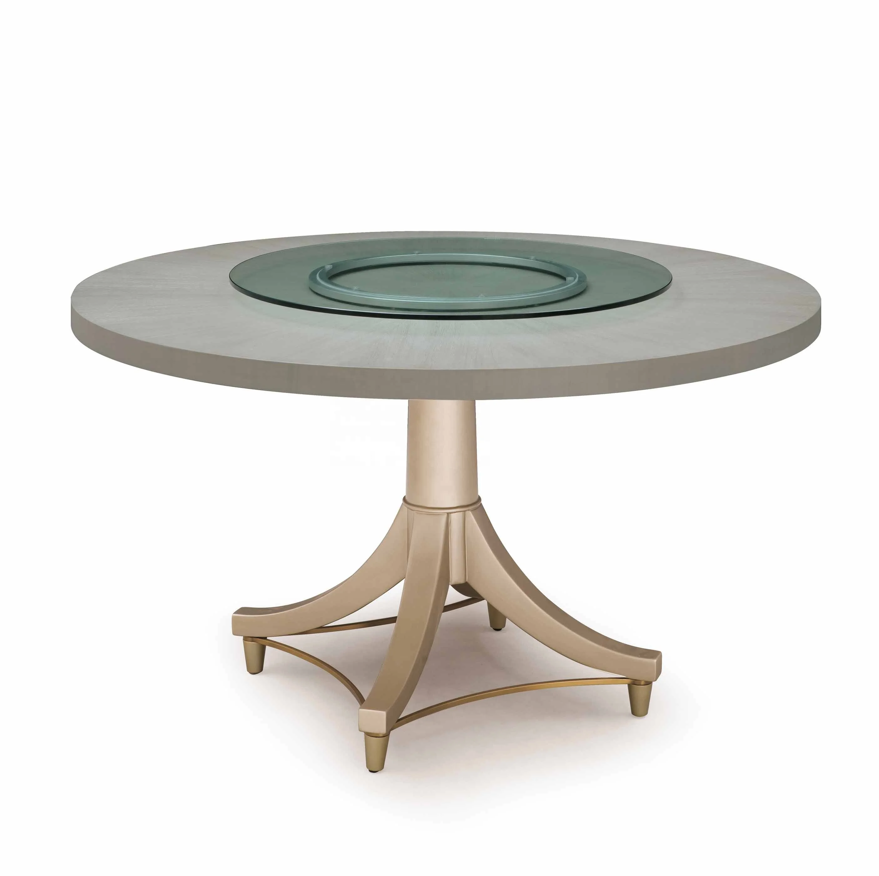 luxury traditional style Dining Sets classic french Furniture solid wood round dining table with 6 chairs dining set