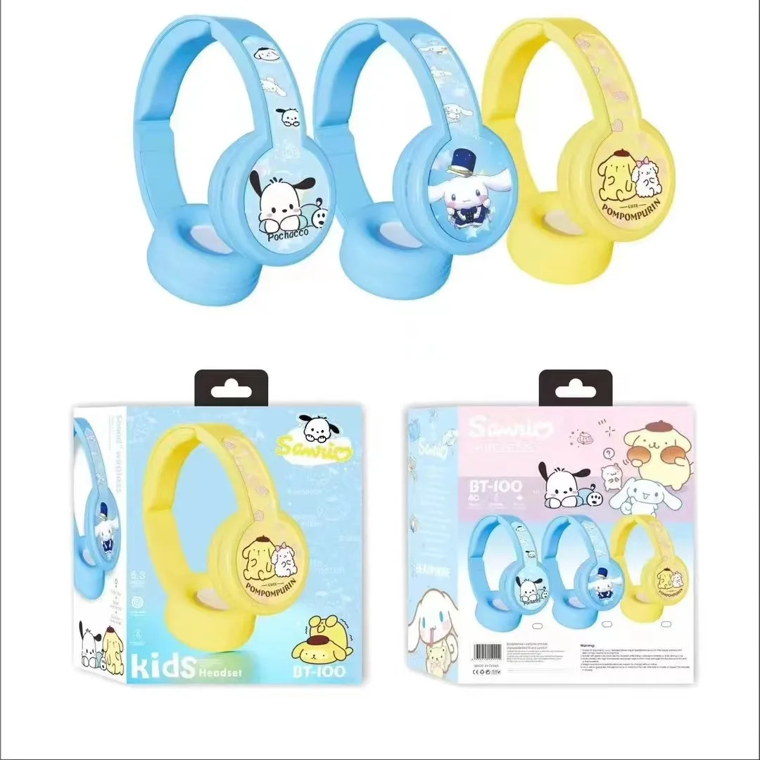 2024 New Wholesale Wireless Bluetooth Headphones Head-Mounted Cartoon Cute Computer Mobile Phone Music Stereo Headphones