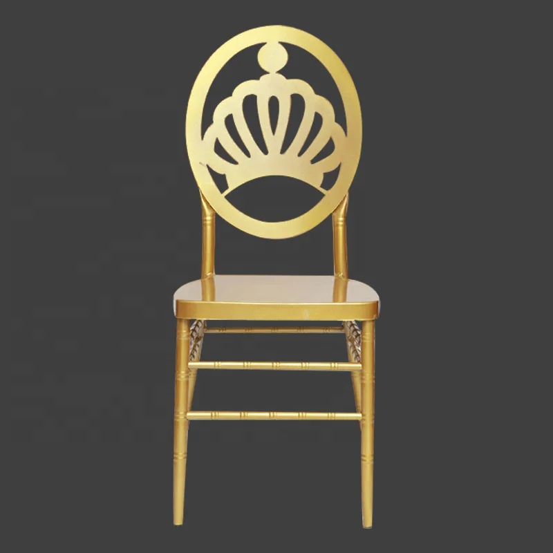 Wholesale chiavari chairs used party stackable for party Luxury metal gold banquet wedding chair party chairs wedding