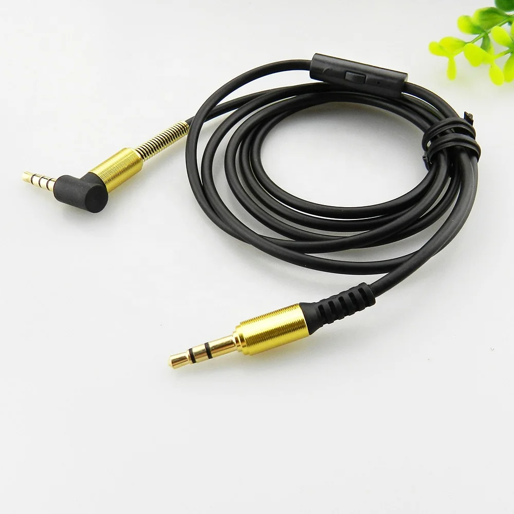 Audio Cable with Microphone 3.5mm Male to Male Cable Headphone Cable Auxiliary Cord for Home Car Stereos