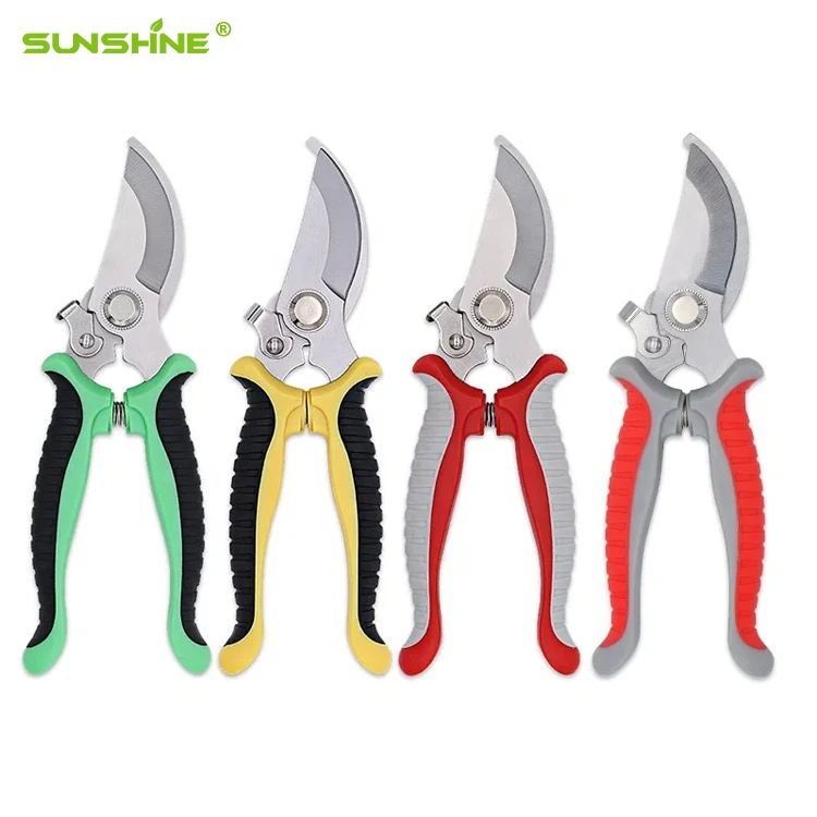 SUNSHINE Stainless Steel Multi-Purpose Garden Pruning Shears with High Hardness and Sharp Blades for Fruit Flowers and Trees