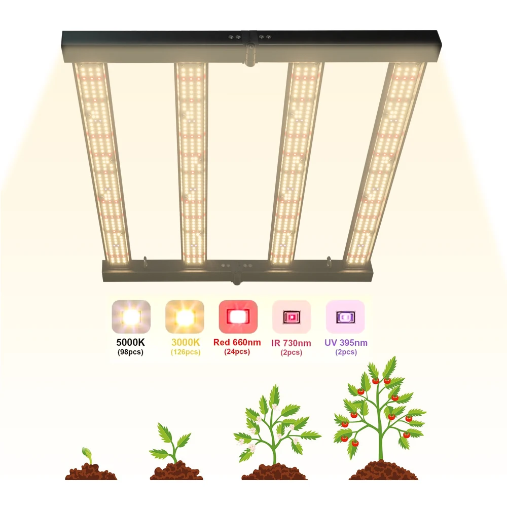 Hydroponic High Intensity Led Grow Lights Full Spectrum Lm 301H Evo  Led Grow Light Bar 100W 240W For Greenhouse Plant