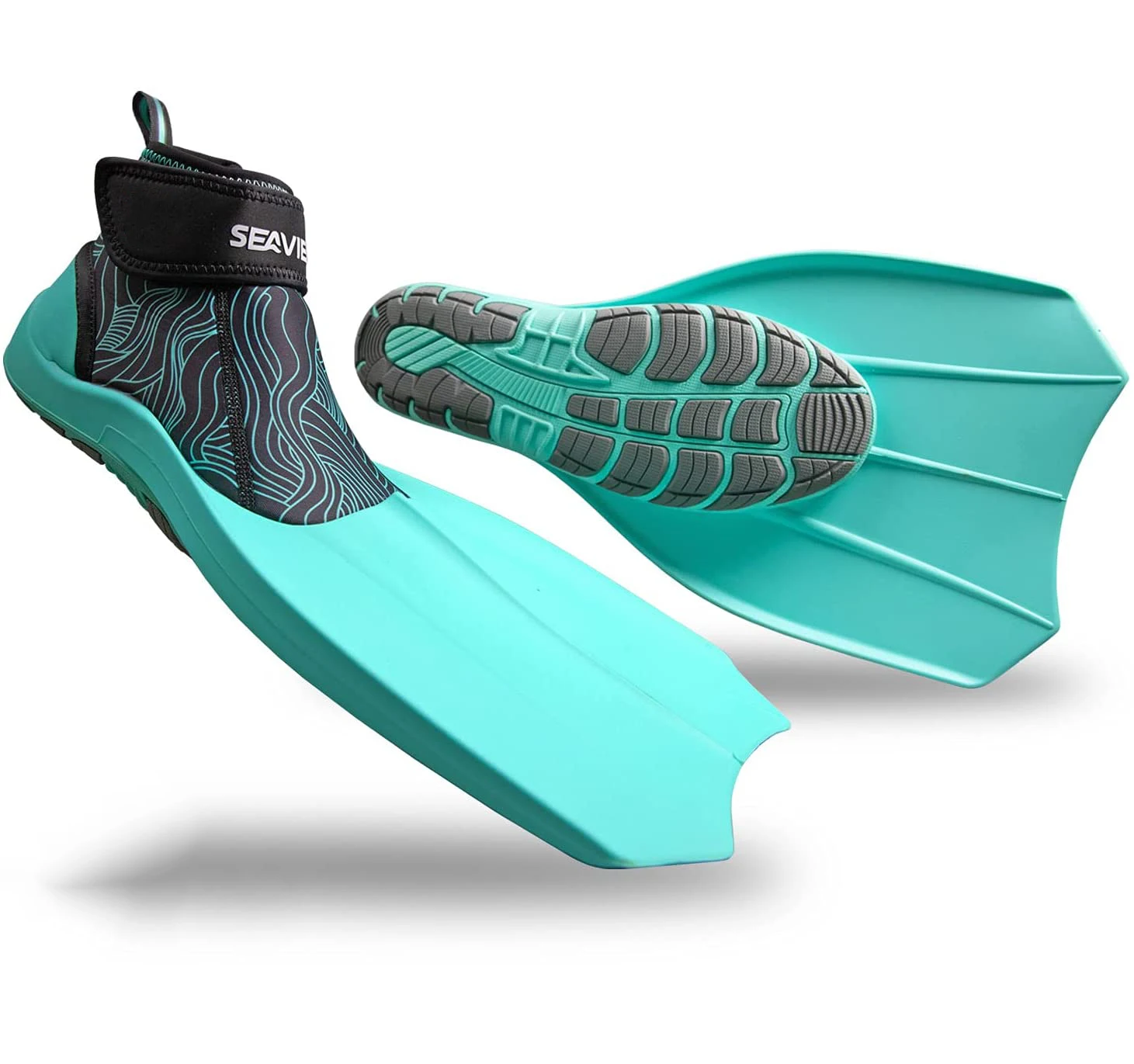 Cheap Factory Price Swimming Water Shoes Adult Rubber Diving Fins Adjustable Size Flipper