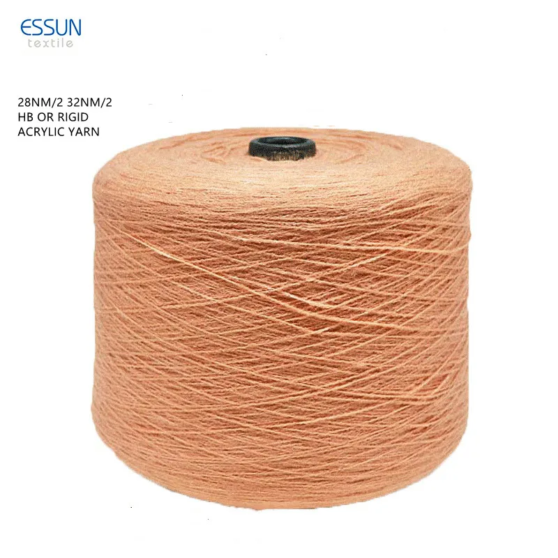 2 26NM 2 28NM 2 32NM High Bulky or Rigid Dyed 100% Pure Acrylic Yarn Anti pilling For Knitting Sweater Hats