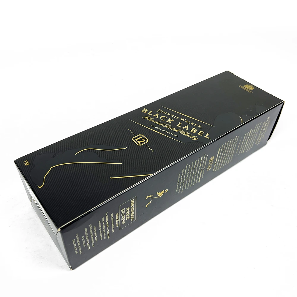 cheap carton wine box luxury wine packaging box black paper bottle shipping box