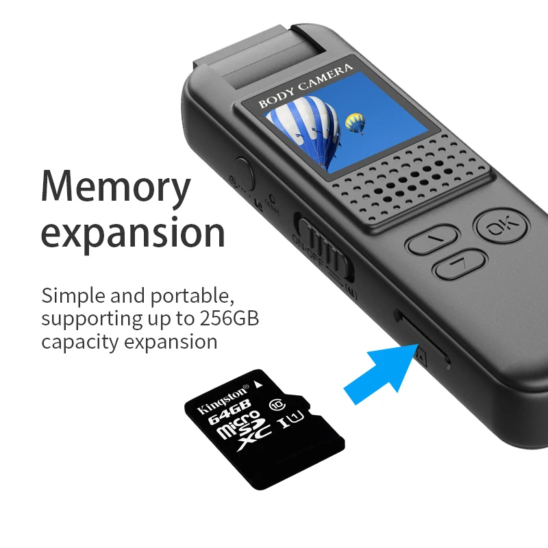 Clear Sound Voice Recorder 180 Degree Rotatable Bike Camera CS08 With 1.13' Screen and Flashlight