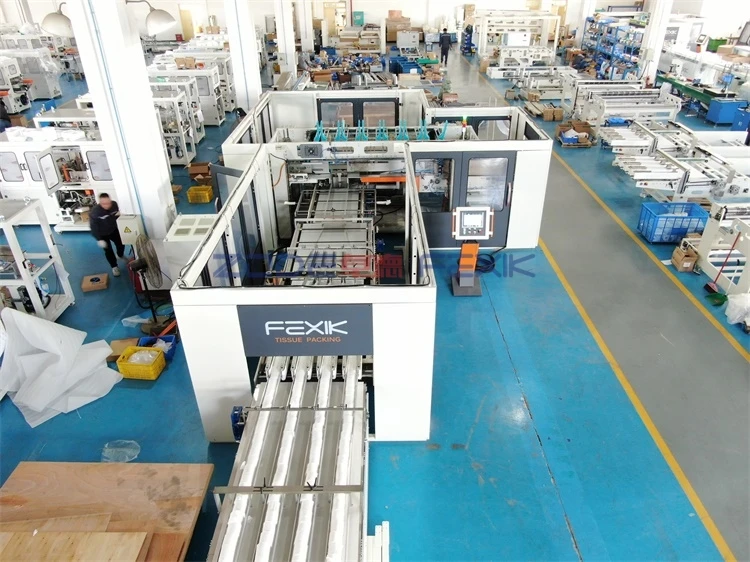F-T8 Toilet Paper Roll Packing Machine Paper Converting Machine 160 Packs Fast Toilet Tissue Wrapping Machinery