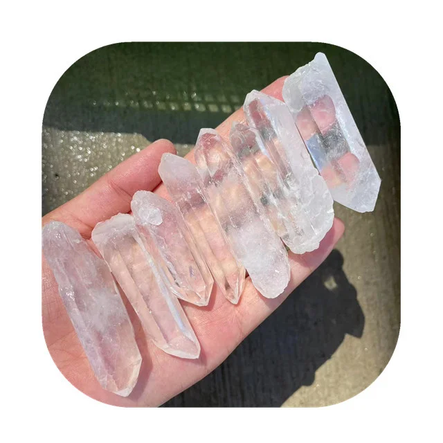 New Arrivals Mineral Stone Rough Raw Points Natural Gemstones clear Quartz Crystal Specimens for Decor