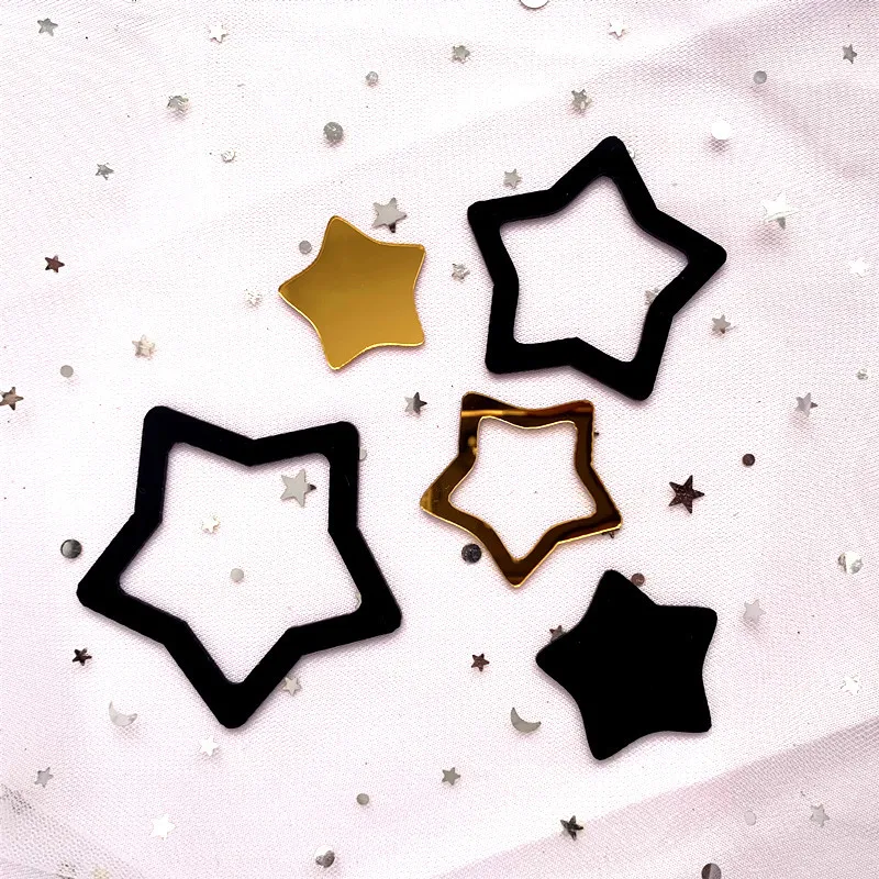 
Baking Decor Multicolor five-pointed Star Acrylic Happy Birthday Cake Topper For Party Supplies Decoration 