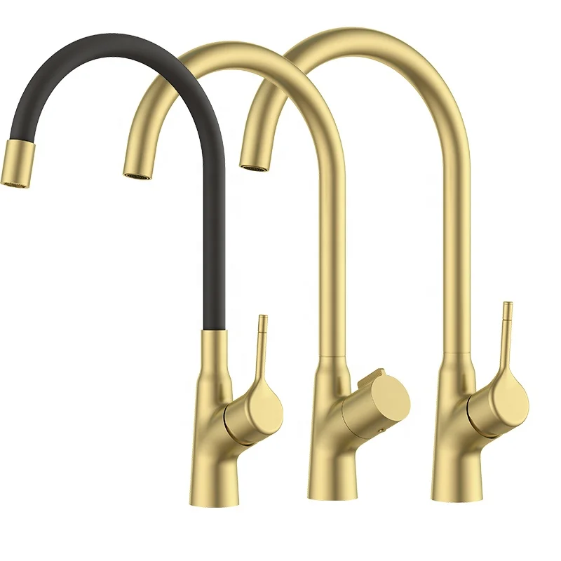 Kitchen Faucet Water Tap Modern Kitchen Taps Brass Sprayer Gold Kitchen Mixer Sink Faucets Black