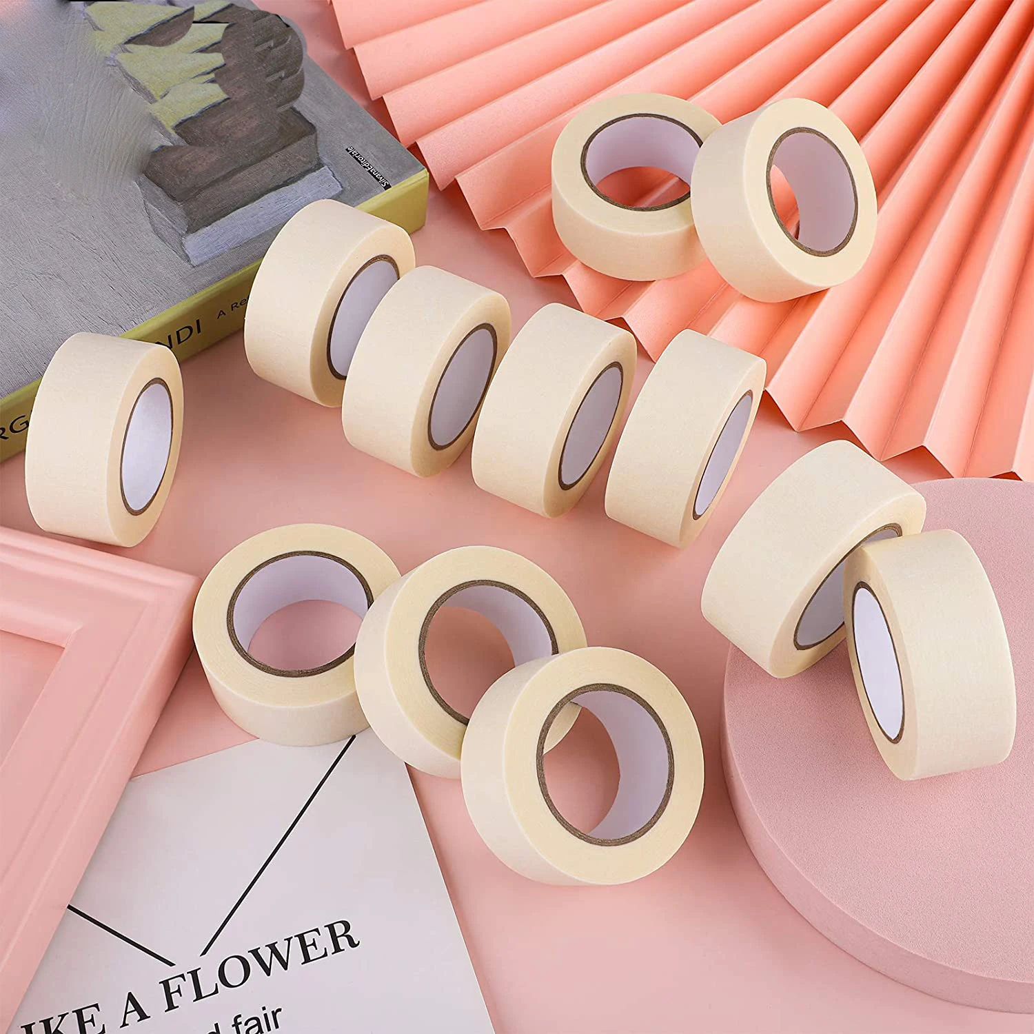 24mm Low Temperature High Temp Price Covering Multi Surface Jumbo Roll Crepe Paper Painter Masking Tape For Painting