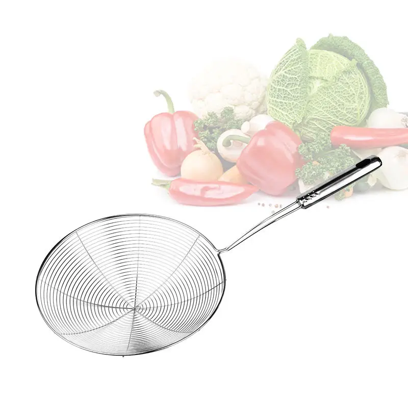 Multifunctional Home Use Stainless Steel 304 Mesh Strainer Colander Food Grade Cooking Tool Wire Strainer