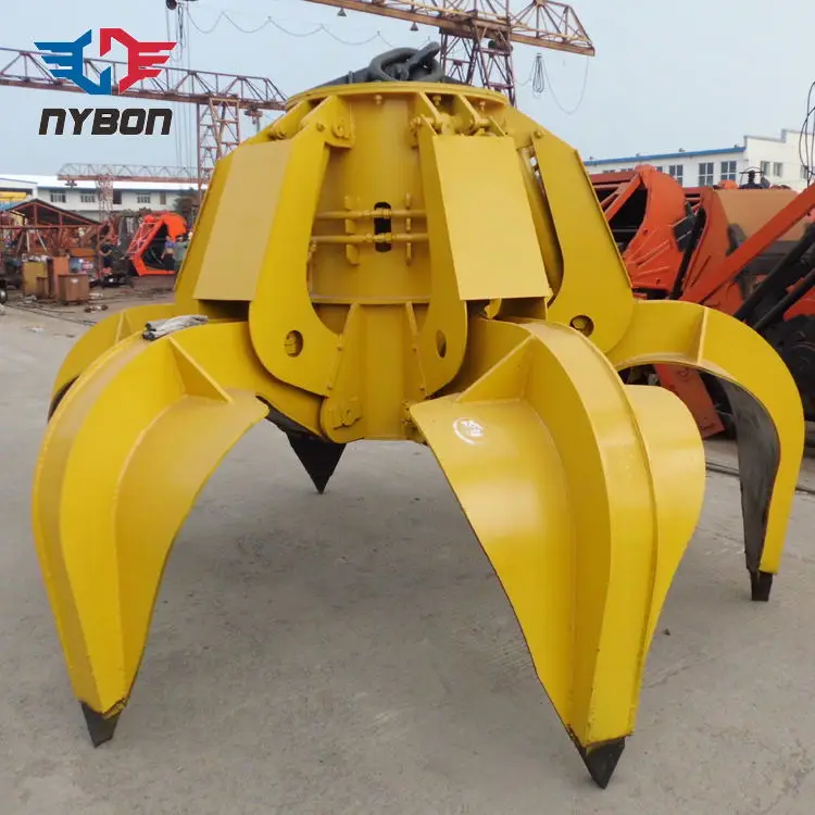 Rope Mechanical Clamshell Grab Bucket for Bulk Cargo Crane