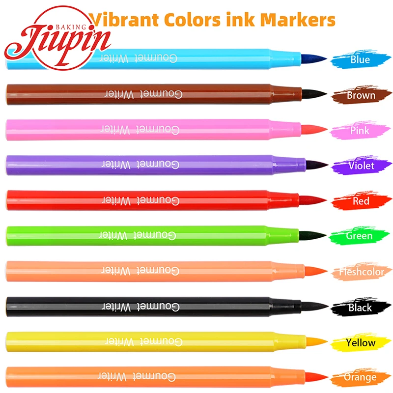 Edible paint pen gel pen edible paper food coloring markcare edible ink pen for egg cake cookie decoration