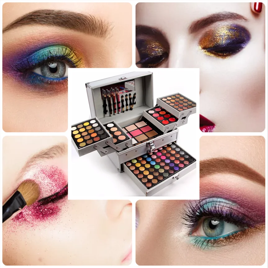 132 Full Color Eyeshadow Palette Fashion Women Cosmetic Case Full Pro Makeup Palette Concealer Blusher