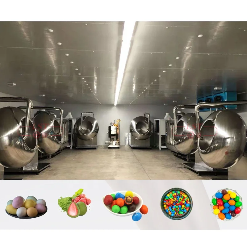 LST Manufacture Automatic chocolate coating pan small gummy coating machine gummy candy sugar coating machine