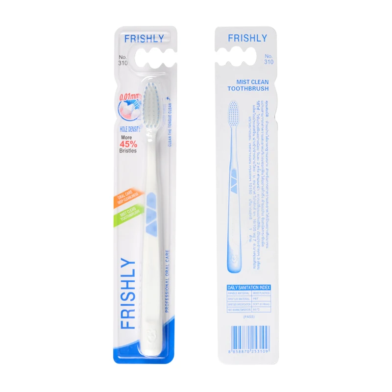 toothbrush manufacturers nano toothbrush with blister card package cheapest tooth brush products