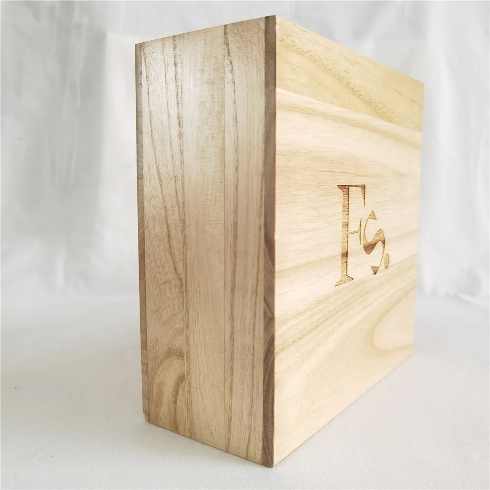 Chuanghua Customized Wood Box With Laser Print Wood Boxes For Gift Pack Wooden Jewelry Box Laser Engraved Gifts Wholesale