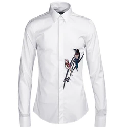 New arrival 2020 OEM service embroidery comfortable casual style men shirt