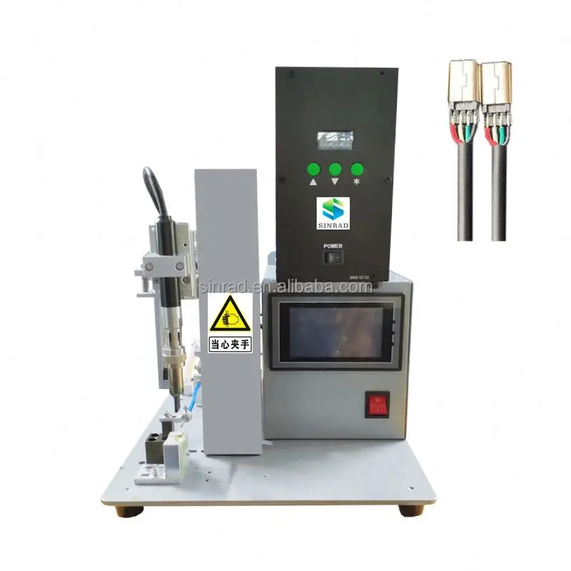 semi automatic micro type-c iphone lightning connector PCB board universal wire cable soldering machine USB