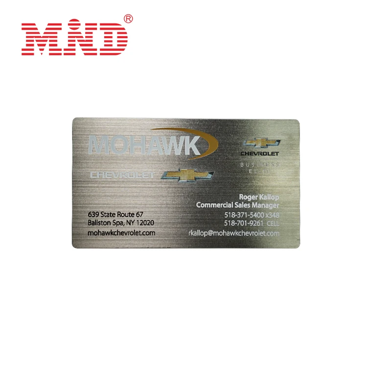 Luxury Business Stainless Steel Metal VIP Thank You Cards
