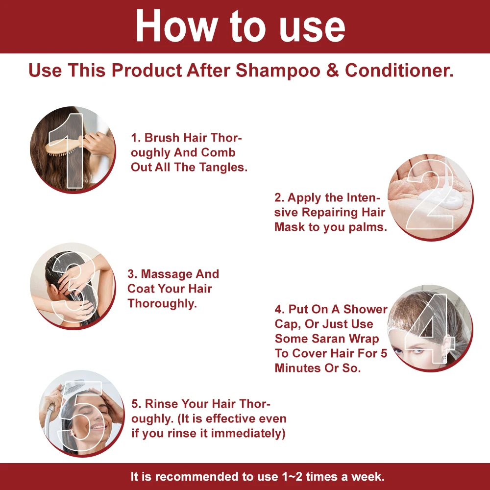 New Design Organic Japan Hair Care Mask Moisturizing Hydrating Growth Cover Hair-Repairing Feature for Scalp Use