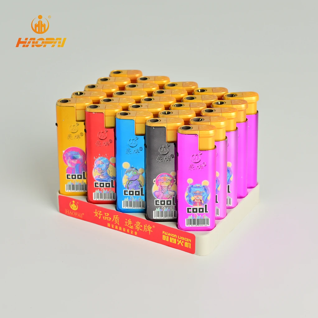 HP-P8A Iron Shell with Aluminum foil embossing  jet flame  Gas Lighter  Smoking Lighter  electric  Lighter  feuerzeug