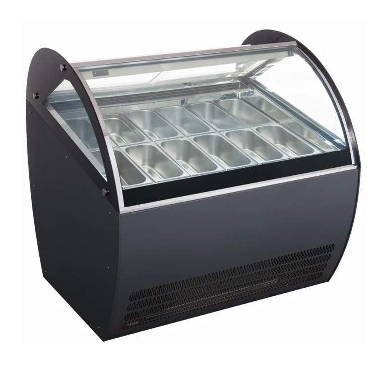 Ice Cream Cake Showcase Refrigerator Commercial Cake Display Case Glass Cooler Bakery Counter