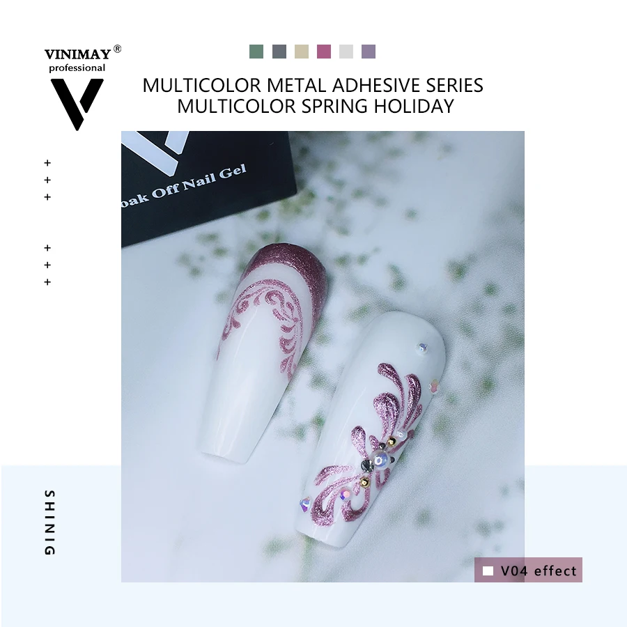 Vinimay 6 Colors Art Paint Metallic Cream Mini Nail Supplies Carving Glue Nail  Polish Nail Supplies