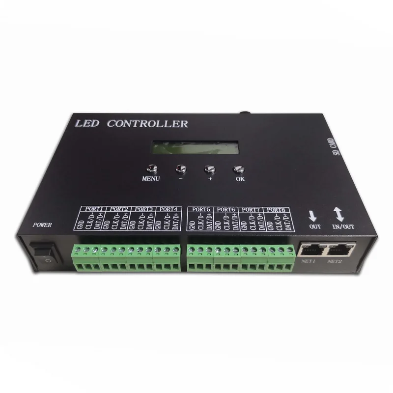 DMX artnet H807SA консоль dmx светодиодный контроллер может управлять 8x1024 дисплея
