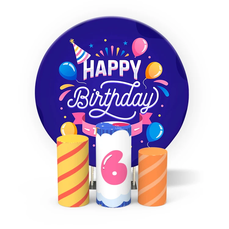 Good quality Factory Directly Aluminum Pipe with Customized Fabric Image Arch Door Backdrop For Wedding Baby Birthday
