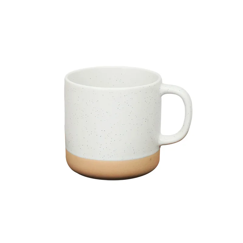 Best selling 2025 handmade color glazed Dipped Glaze 12oz ceramic mugs pink ceramic coffee cup milk mug pottery cup