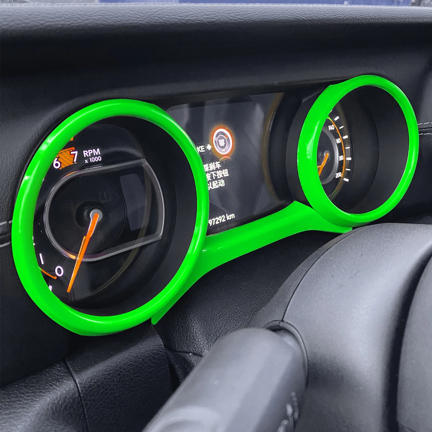 Dashboard Panel Trim Cover Dash Board Frame Bezel Interior Accessories Fit For Jeep Wrangler JL