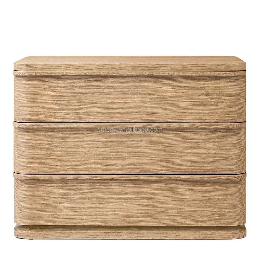 FERLY Customized High Quality Drawer Bedside Table Bedroom Furniture Nightstand Set 2 For Bedroom